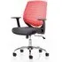 Dura Task Office Chair with Arms - Red, Fabric