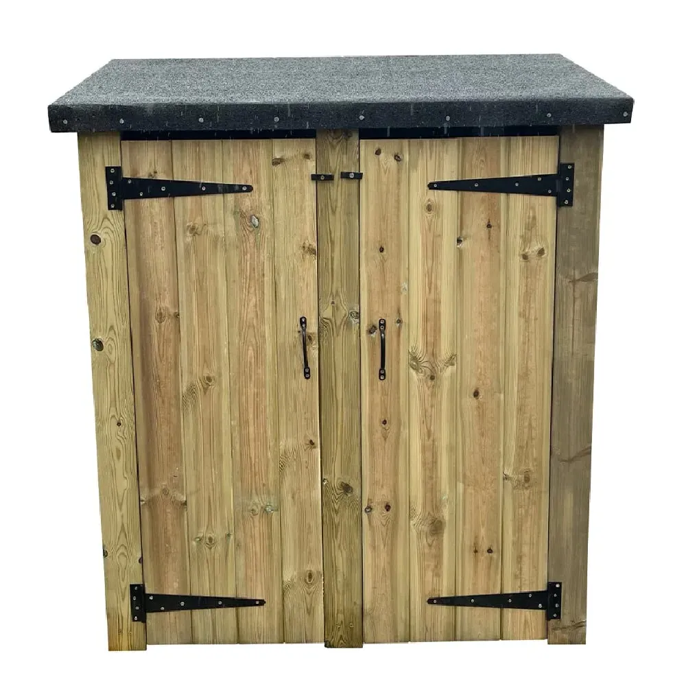 Durango Double Tool Shed - Natural, FSC Certified Wood product