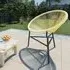 Durant Moon Garden Chair - Beige, Poly Rattan