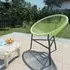 Durant Moon Garden Chair - Green, Poly Rattan
