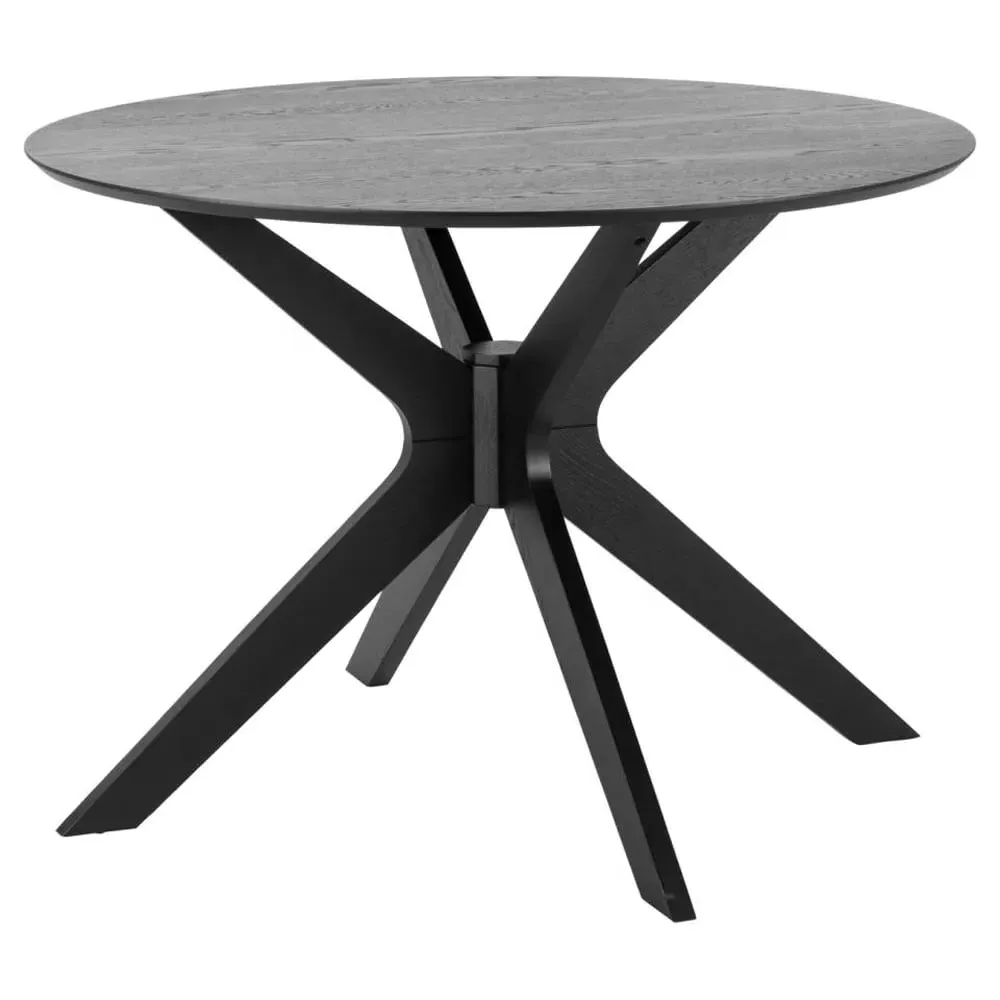 Durant Round Dining Table - Black, Wood image