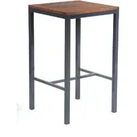 Dylan Square Bar Table - Brown, Black
