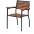 Dylan Wooden Arm Chair - Brown