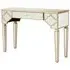 Dziban Mirrored Console Table with 1 Drawer - Gold