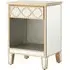 Dziban Mirrored Side Table with Drawer - Gold