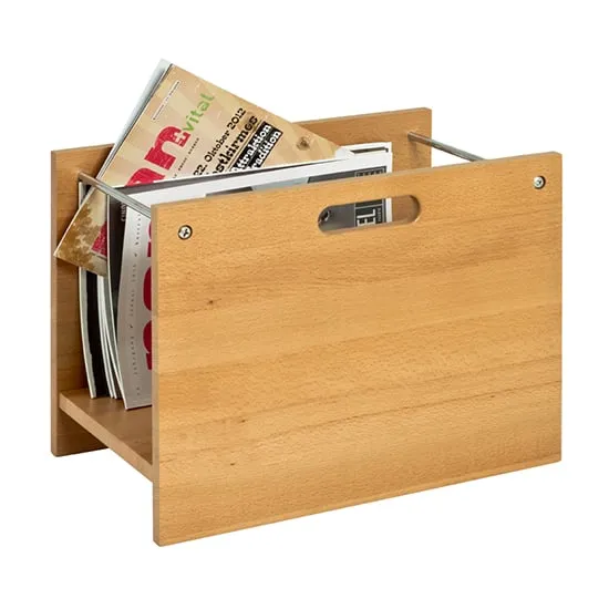 Eagle Wooden Magazine Rack - Beech image