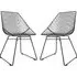 Eastlake Bistro Dining Chairs In Pair - Black, Metal