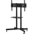 Easton Small TV Mount Bracket with Wheels - Black, Steel
