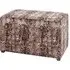 Eastroy Fabric Storage Ottoman - Snake Print