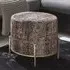 Eastroy Textile Fabric Stool - Gold Motif