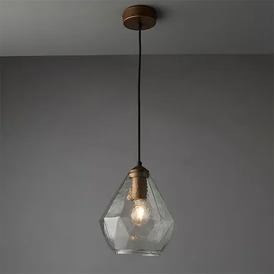Ebbe Ceiling Pendant Light - Clear, Glass