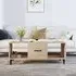 Ebco Coffee Table with Storage - Sonoma Oak