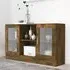 Ebru Display Cabinet with 2 Doors - Smoked Oak
