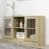 Ebru Display Cabinet with 2 Doors - Sonoma Oak