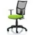 Eclipse II Mesh Back Office Chair with Adjustable Arms - Green