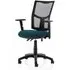 Eclipse II Mesh Back Office Chair with Adjustable Arms - Teal