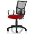 Eclipse II Mesh Back Office Chair with Loop Arms - Cherry