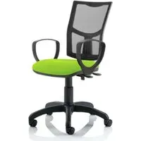 Eclipse II Mesh Back Office Chair with Loop Arms - Green