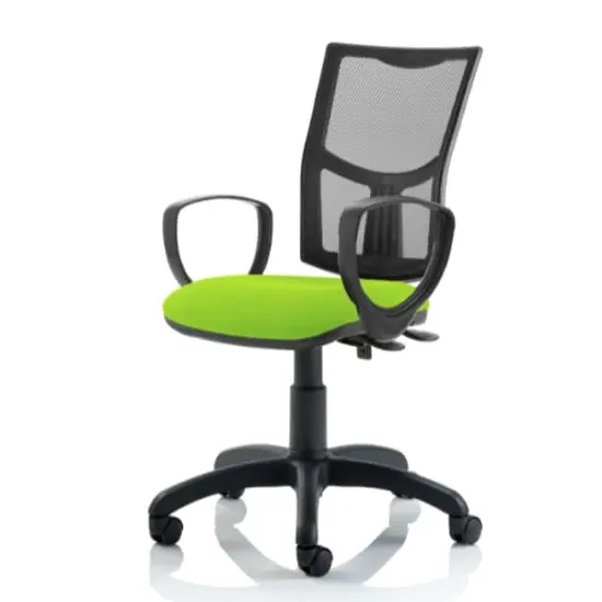 Eclipse II Mesh Back Office Chair with Loop Arms - Green