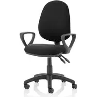 Eclipse II Office Chair - Black, Fabric