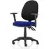 Eclipse II Office Chair with Adjustable Arms - Blue