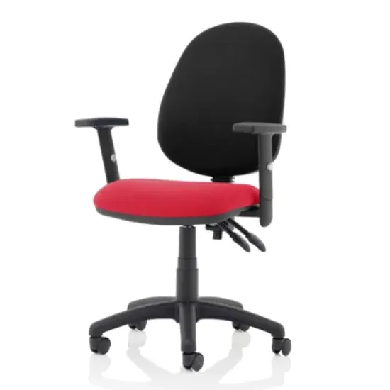 Eclipse II Office Chair with Adjustable Arms - Cherry