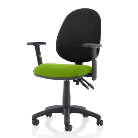 Eclipse II Office Chair with Adjustable Arms - Green