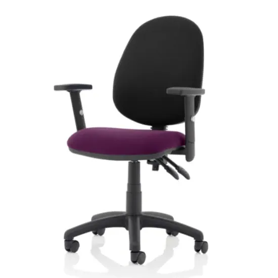 Eclipse II Office Chair with Adjustable Arms - Purple