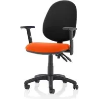 Eclipse II Office Chair with Adjustable Arms - Red