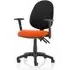 Eclipse II Office Chair with Adjustable Arms - Red