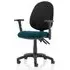 Eclipse II Office Chair with Adjustable Arms - Teal