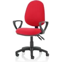 Eclipse II Office Chair with Loop Arms - Bergamot Cherry, Fabric