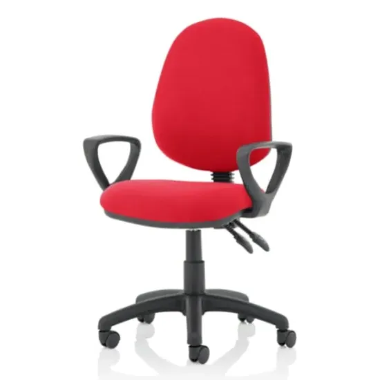 Eclipse II Office Chair with Loop Arms - Bergamot Cherry, Fabric