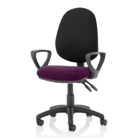 Eclipse II Office Chair with Loop Arms - Purple