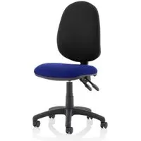 Eclipse II Office Chair with Reclining Backrest - Blue