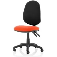 Eclipse II Office Chair with Reclining Backrest - Orange