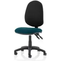 Eclipse II Office Chair with Reclining Backrest - Teal