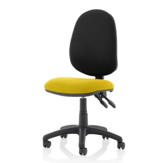 Eclipse II Office Chair with Reclining Backrest - Yellow