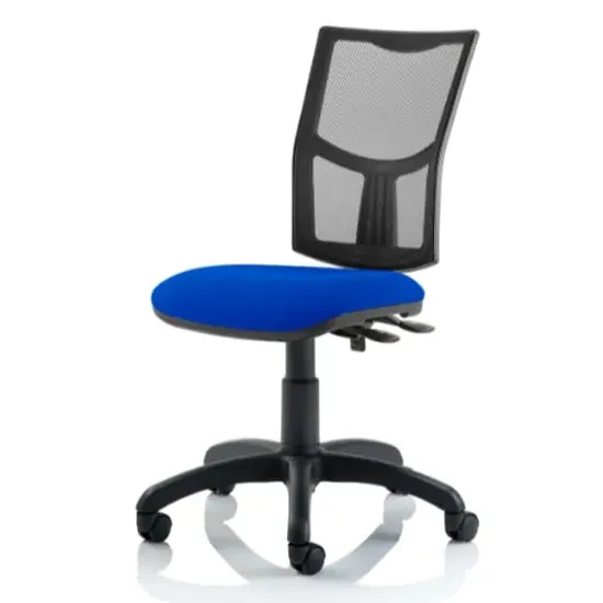Eclipse Mesh Back Office Chair with No Arms - Blue image