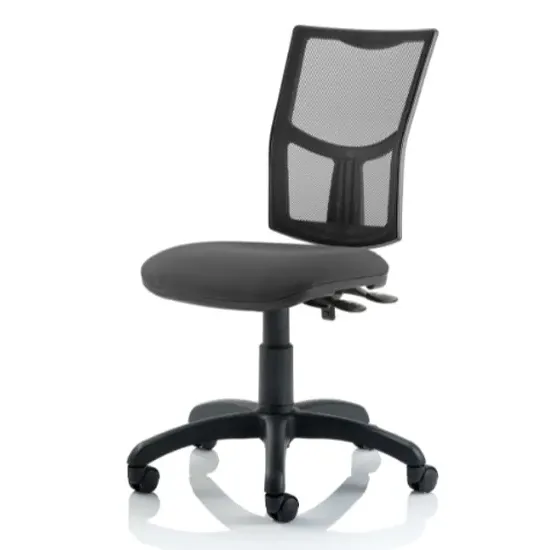 Eclipse Mesh Back Office Chair with No Arms - Charcoal