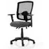 Eclipse Office Chair with Adjustable Arms - Charcoal, Mesh