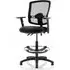 Eclipse Office Chair with Arms and Rise Kit - Black, Fabric