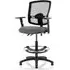 Eclipse Office Chair with Arms and Rise Kit - Charcoal, Mesh