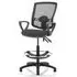 Eclipse Office Chair with Loop Arms and Rise Kit - Black, Fabric