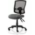 Eclipse Office Chair with Mesh Backrest - Charcoal, Fabric