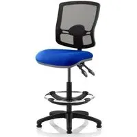 Eclipse Office Chair with Rise Kit - Blue, Fabric