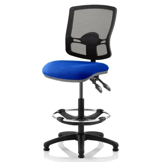 Eclipse Office Chair with Rise Kit - Blue, Fabric
