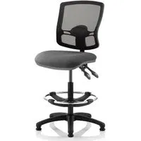 Eclipse Office Chair with Rise Kit - Charcoal, Fabric