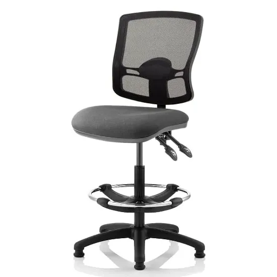 Eclipse Office Chair with Rise Kit - Charcoal, Fabric