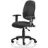 Eclipse Plus I Office Chair with Adjustable Arms - Black, Fabric